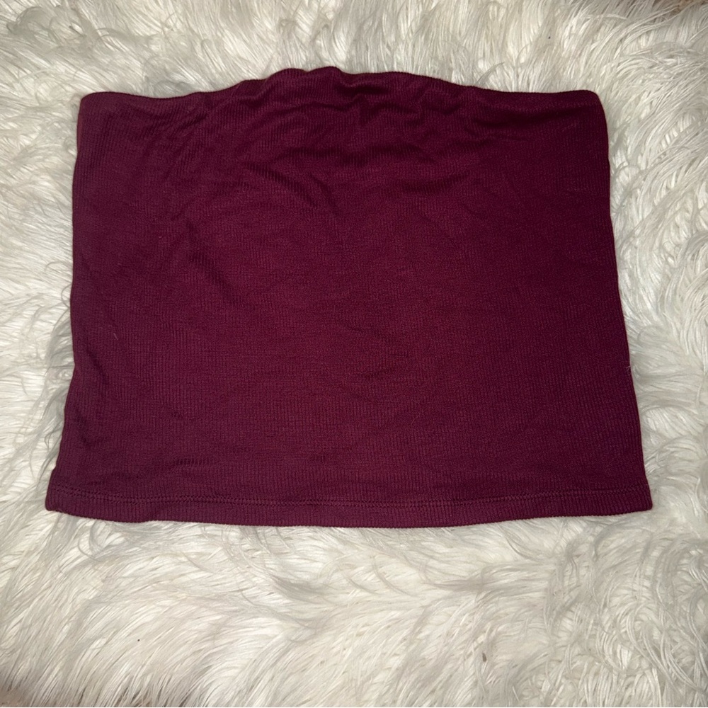 NWT American Eagle medium soft & sexy burgundy tube top.